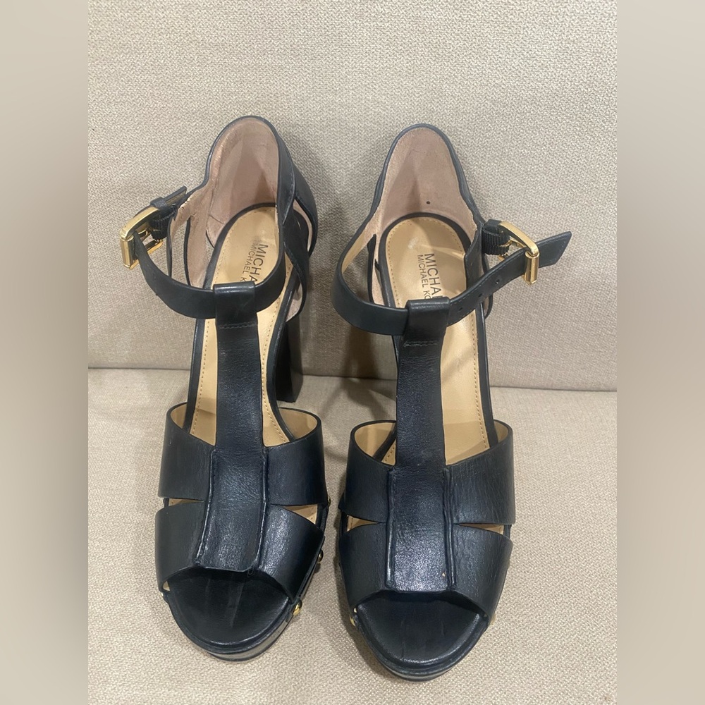 Michael Kors Black Strappy Heels